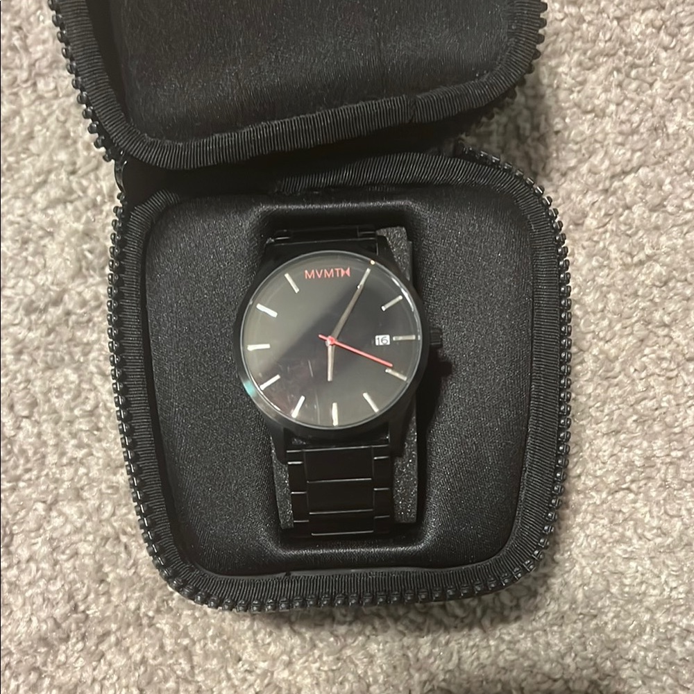 MVMT Black and Red Watch
